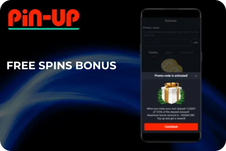 Pin Up Casino free spin bonus